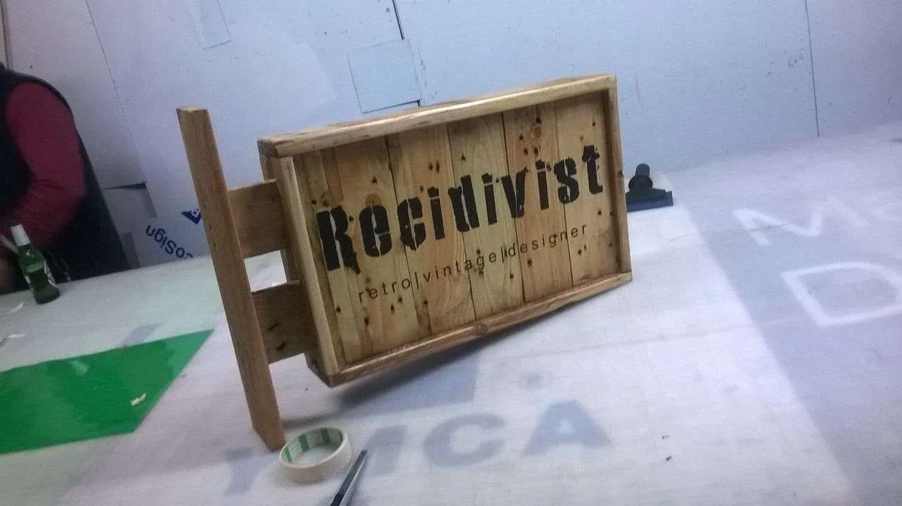 Routed timber sign built for a local business